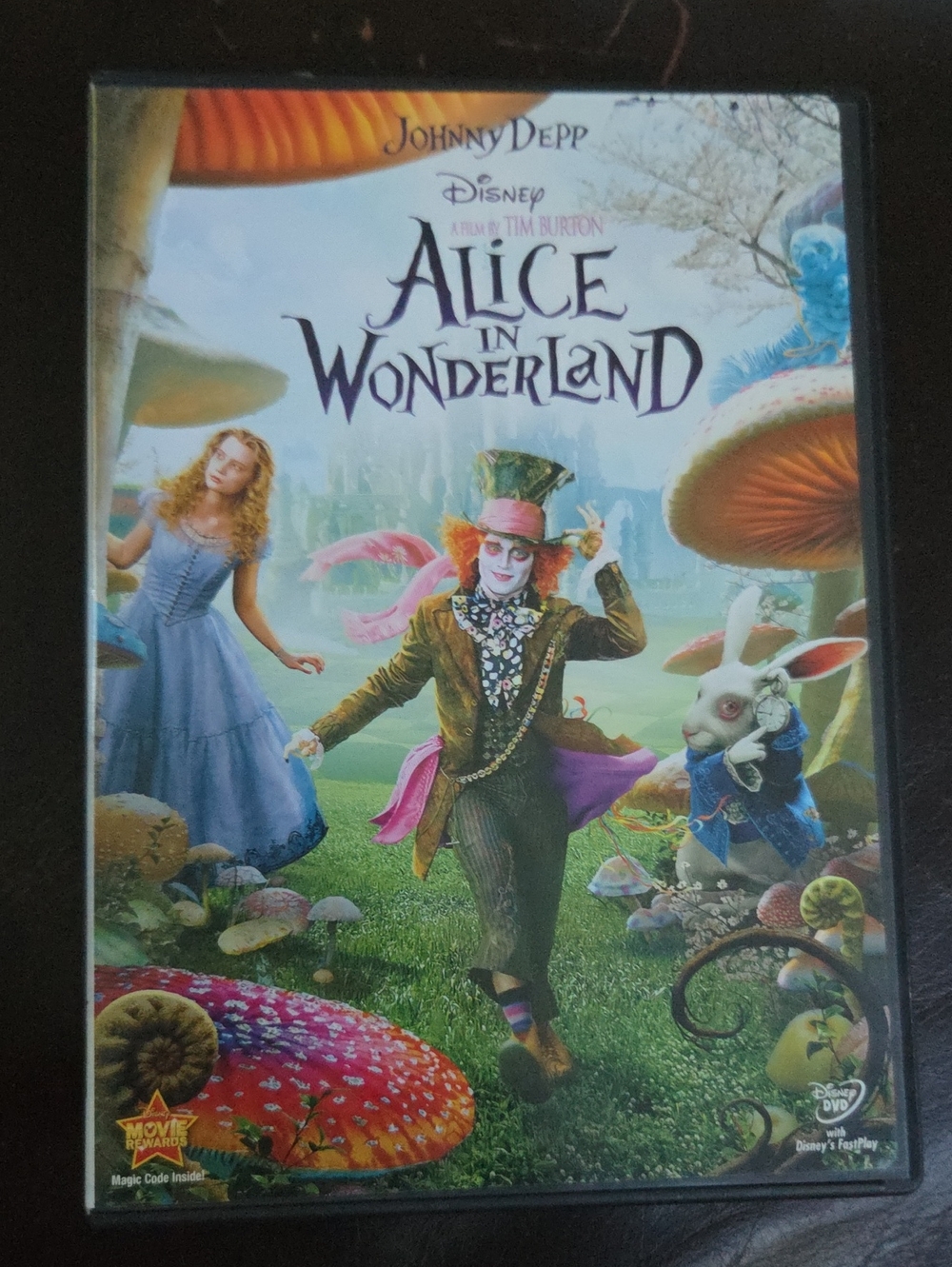 Disney Alice in Wonderland Mad Hatter Dvd
